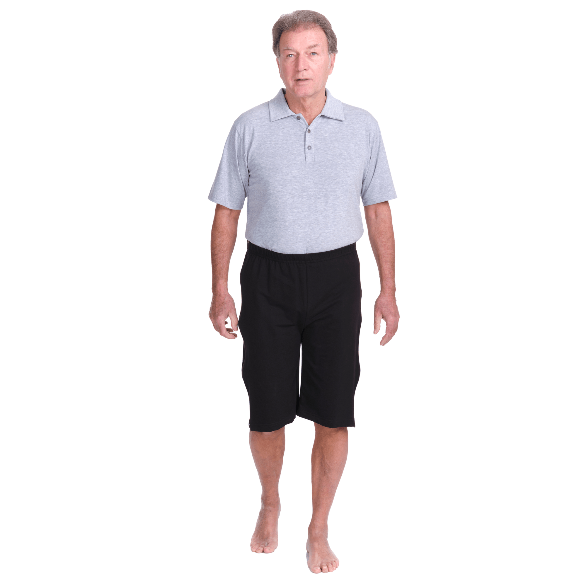 Rehabilitation Shorts – Model 9018-B – Full Side Zipper Opening – Adaptive Pants for Therapy & Recovery