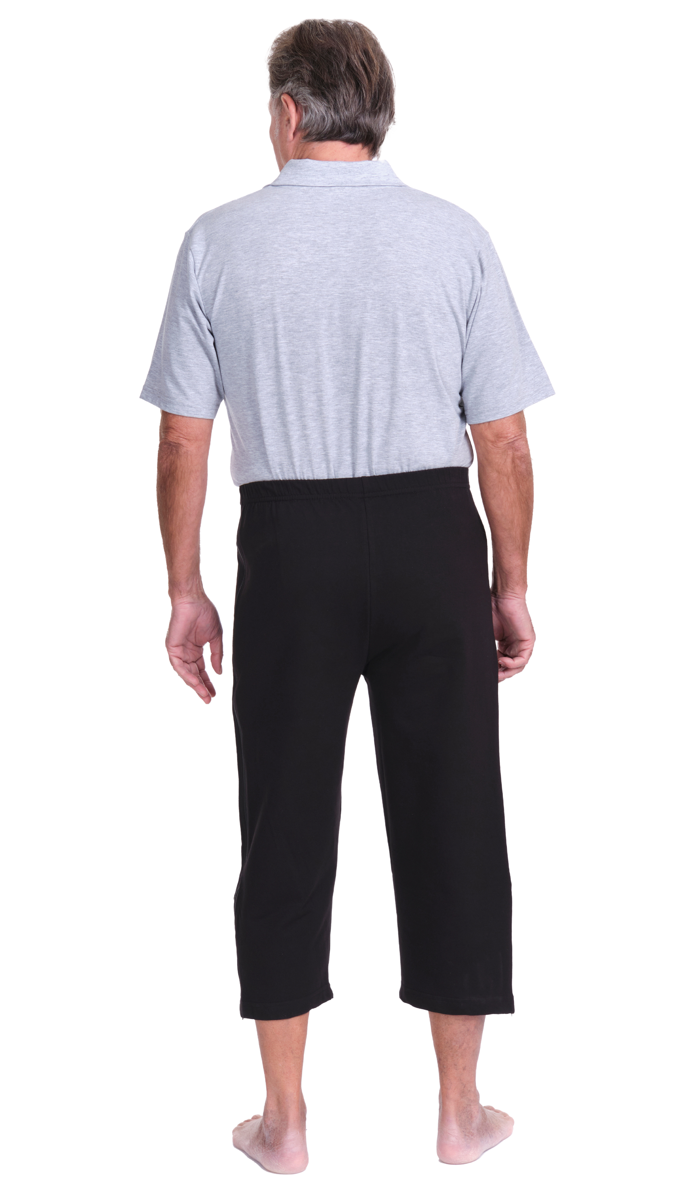 Rehabilitation 3/4 Pants – Model 9018 – Full Side Zipper Opening – Adaptive Trousers for Therapy & Recovery