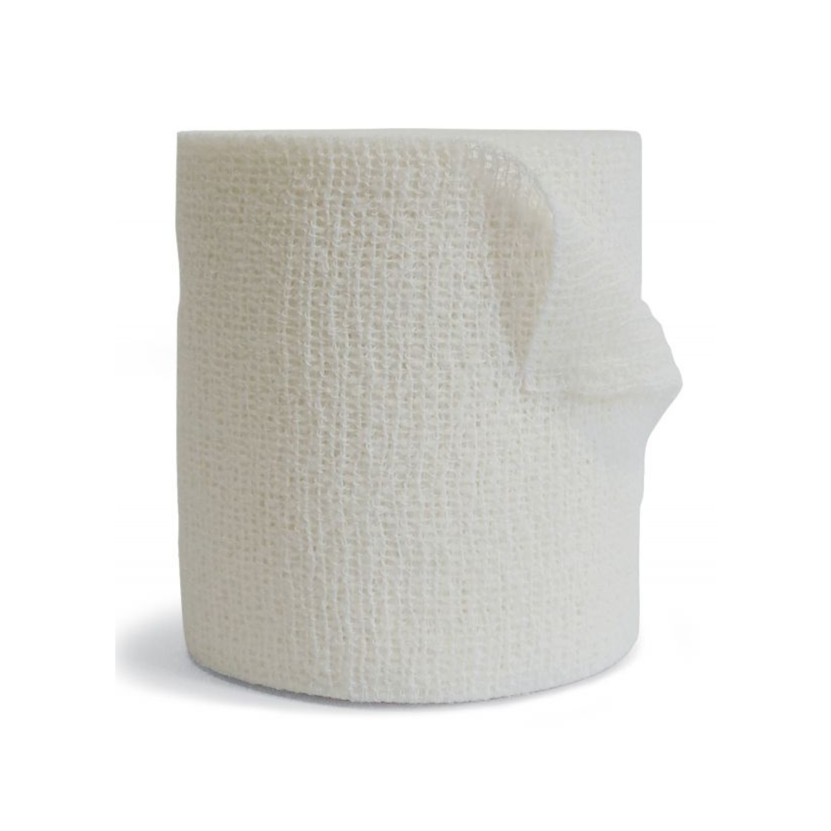 Ferrucci Comfort cohesive bandage tape, 10cm x 20m, hypoallergenic cotton, self-adhesive, Class I medical device on white background.