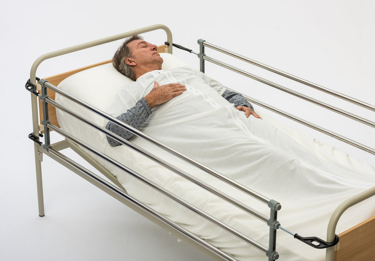 Ferrucci Comfort containment sheet displaying soft, absorbent fabric for patient protection and comfort.