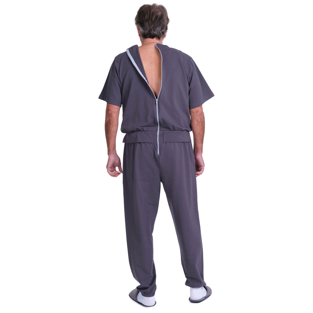 Ferrucci Comfort Bacio short-sleeved pyjamas onesie, adaptive clothing with soft fabric and comfortable fit, suitable for relaxed wear.