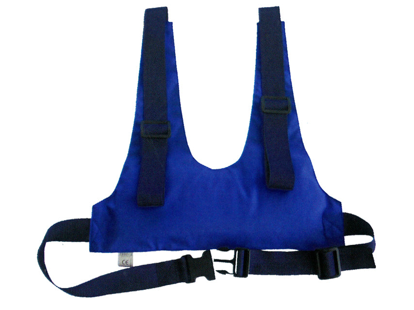 GIMA chest restraint belt with padded vest, adjustable and one size, shown in image 43177.