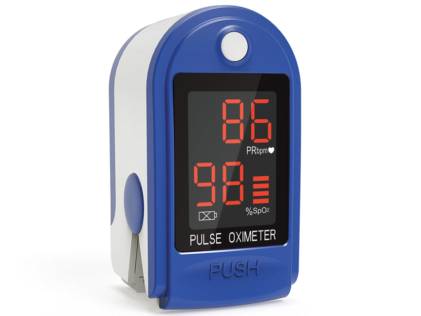 GIMA Pulse Oximeter OXY 1 Professional fingertip device measuring oxygen saturation and heart rate display.