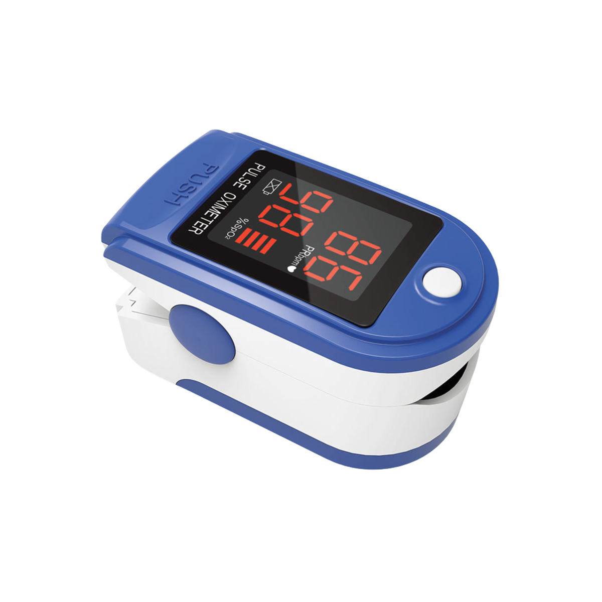 GIMA Pulse Oximeter OXY 1 Professional fingertip monitor displaying oxygen saturation and heart rate readings.