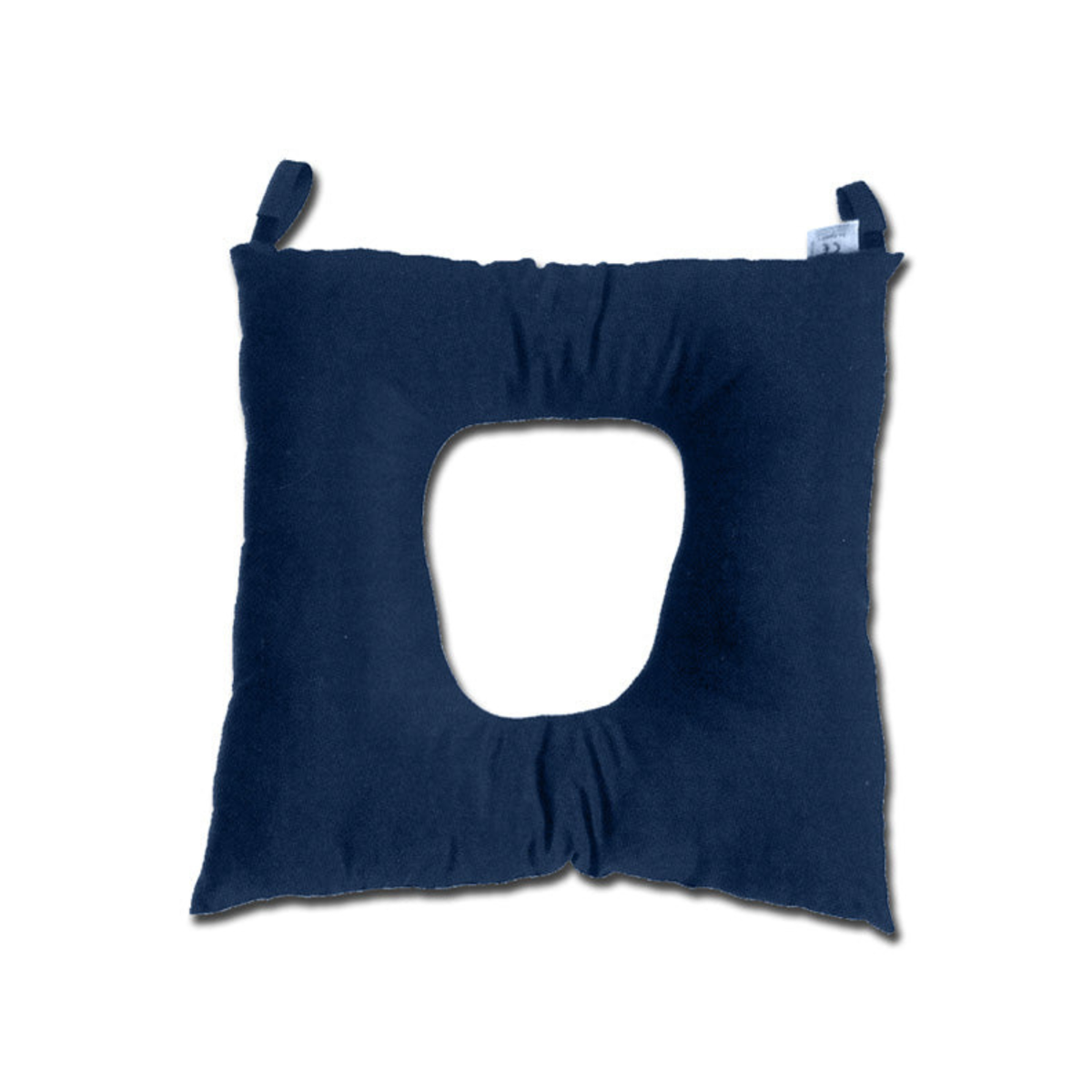 GIMA shaped anti-decubitus cushion with hole, Class I medical device, 45x45 cm, designed to prevent pressure sores.