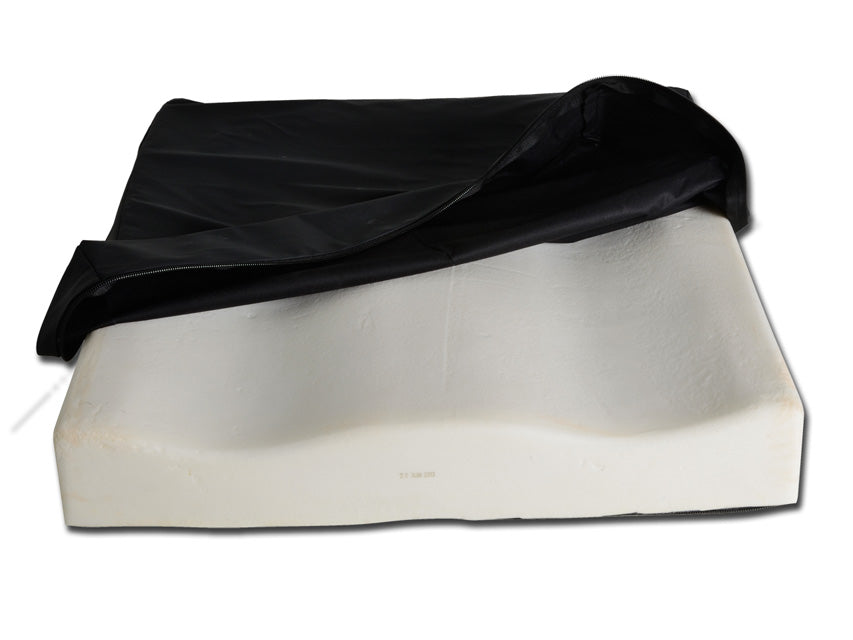HERDEGEN ergonomic anti-decubitus cushion made of memory foam, 41x41x6 cm, designed for pressure relief and comfort.